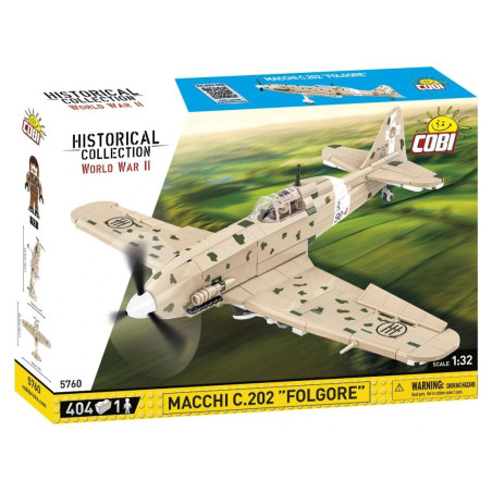 Cobi 5760 II WW Macchi C.202 FOLGORE, 1:32, 404 k, 1 f