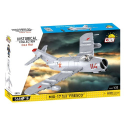Cobi 5823 Cold War MIG-17 FRESCO, 1:32, 568 k, 1 f