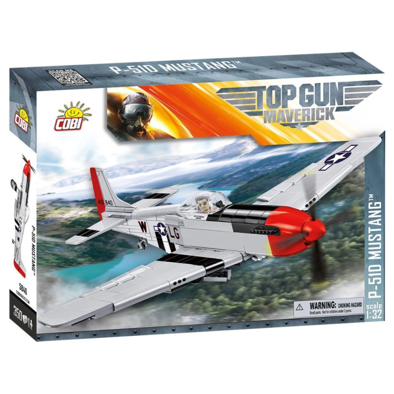 Cobi 5846 Top GUN P-51 D Mustang, 1:32, 350 k, 1 f