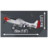 Cobi 5847 Top GUN P-51D Mustang, 1:48, 150 k