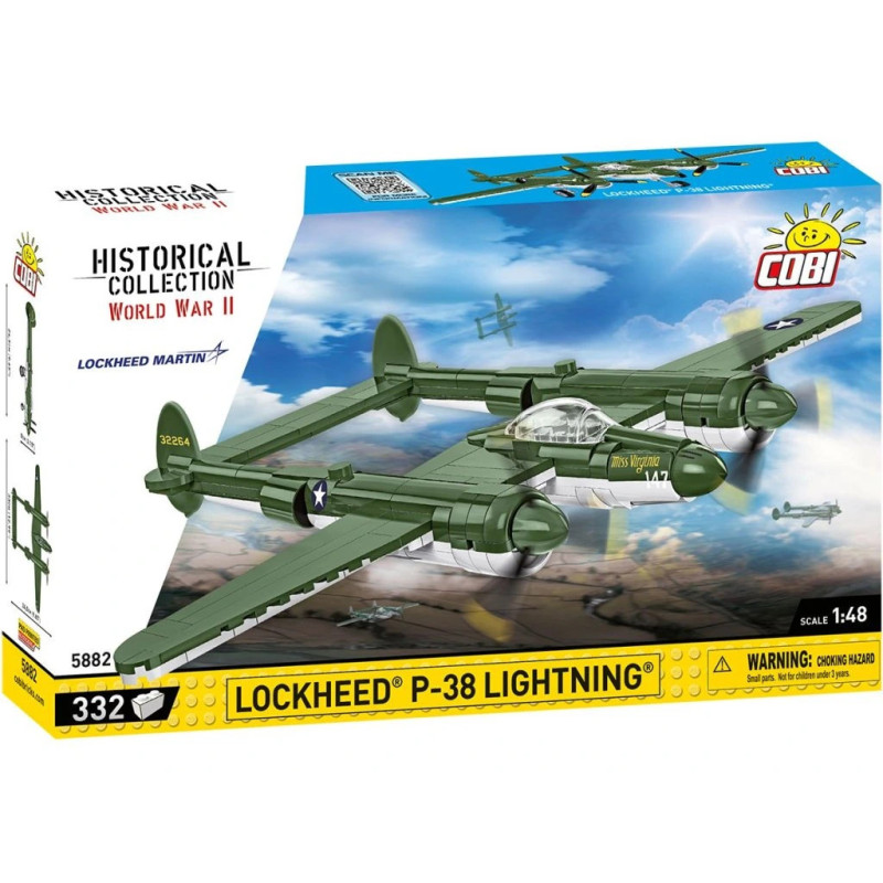 Cobi 5882 II WW Lockheed P-38 Lightning, 1:48, 332 k