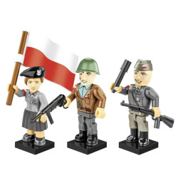 Cobi 2057 3 figurky s doplňky Varšavské povstání, 35 k