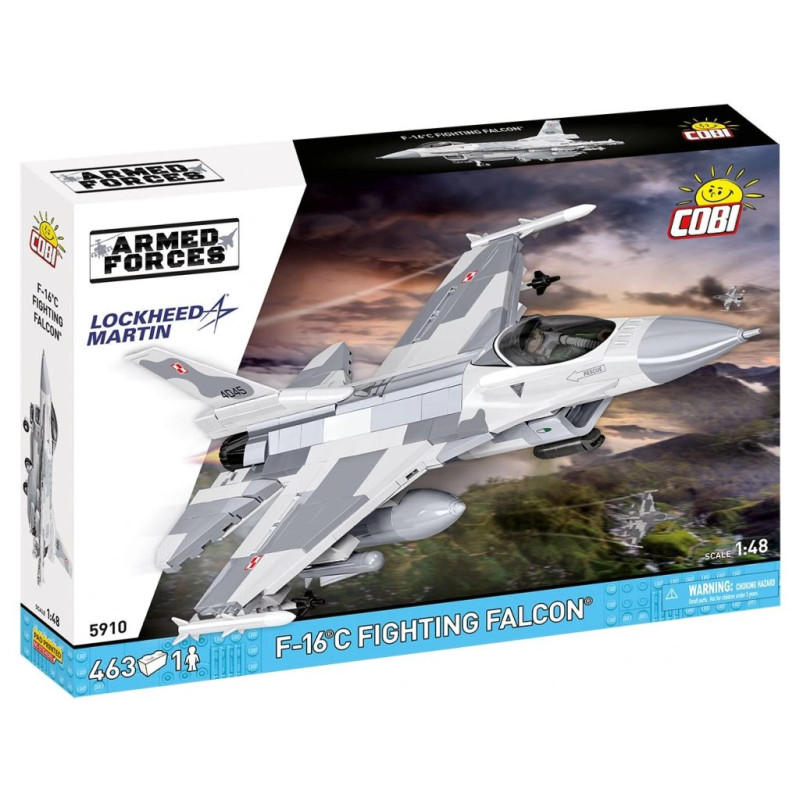 Cobi 5910 Armed Forces F-16 C FIGHTING FALCON, 1:48, 463 k, 1 f