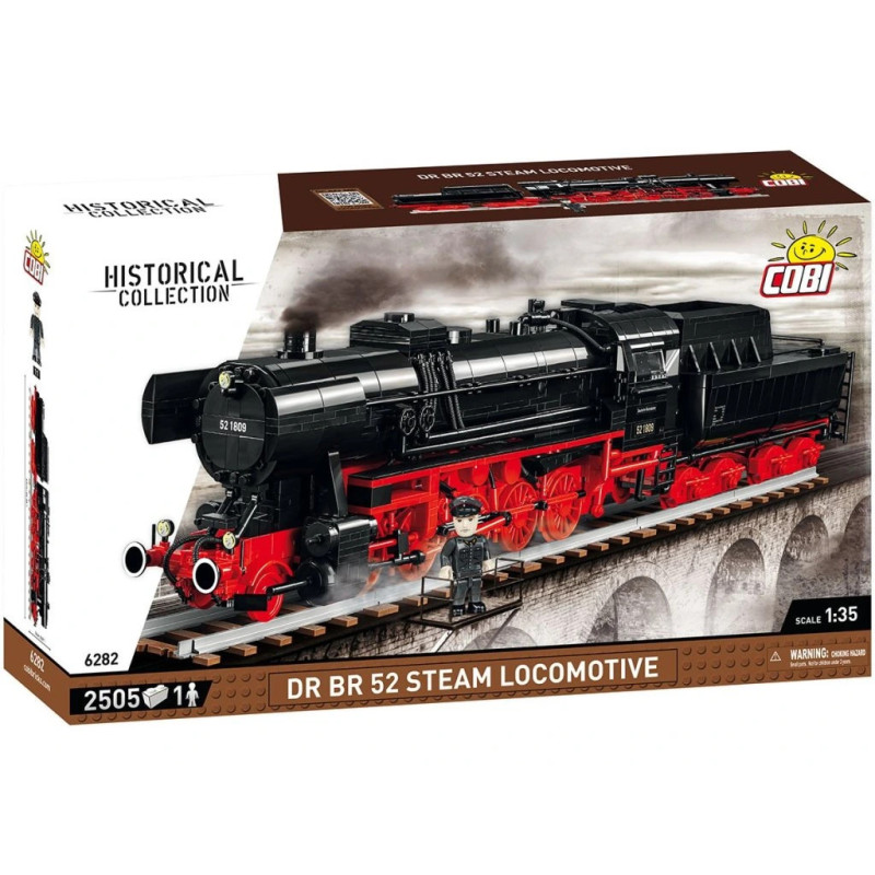 Cobi 6282 DRB Class 52 parní lokomotiva, 1:35, 2505 k, 1 f