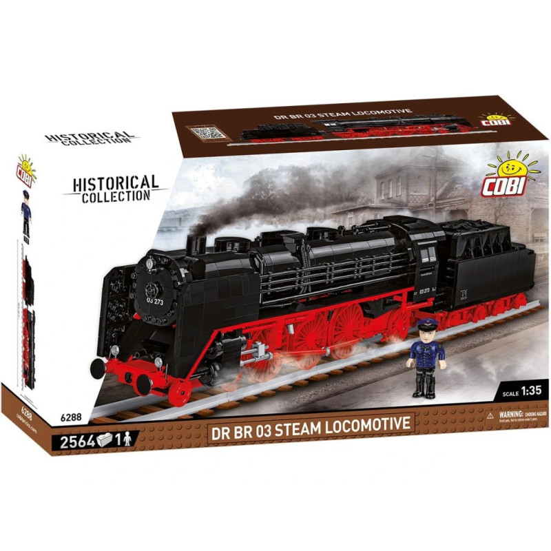Cobi 6288 Parní lokomotiva DR BR 03, 1:35, 2564 k, 1 f