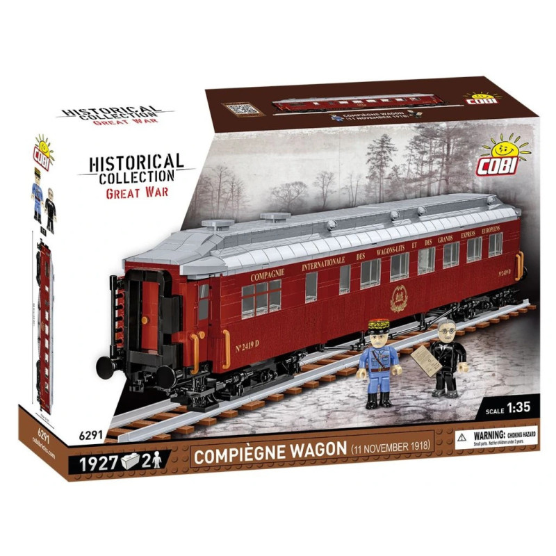 Cobi 6291 Compiegne vagón 11.listopadu 1918, 1:35, 1927 k, 2 f