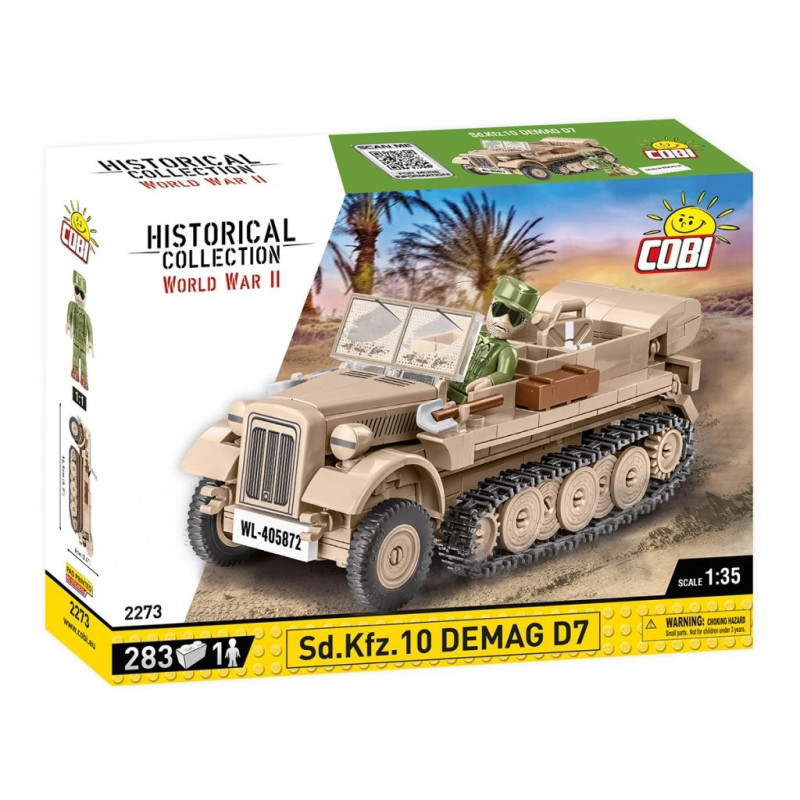 Cobi 2273 II WW Sd.Kfz. 10 DEMAG, 1:35, 283 k, 1 f