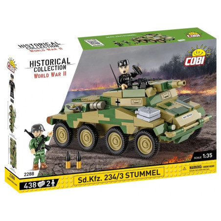 Cobi 2288 II WW Sd. Kfz 234/3 Stummel, 1:35, 438 k, 2 f