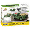Cobi 2295 II WW Sanitka Willys MB D-DAY, 1:35, 130 k, 1 f