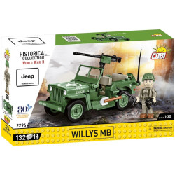 Cobi 2296 II WW Willys MB D-DAY, 1:35, 132 k, 1 f
