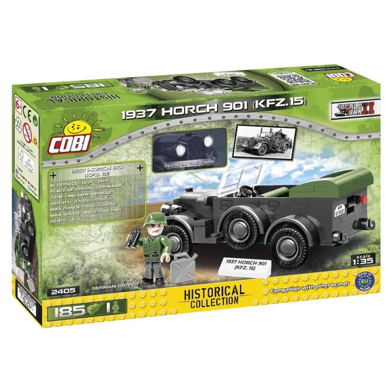 Cobi 2405 II WW 1937 Horch 901 Kfz. 15, 1:35, 185 k, 1 f