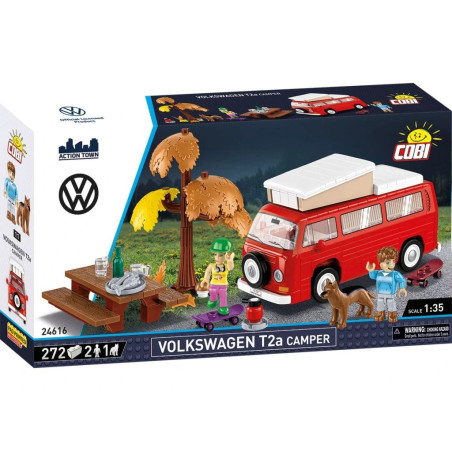 Cobi 24616 Volkswagen T2a Camper, 1:35, 272 k, 3 f