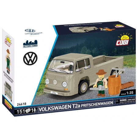 Cobi 24618 Volkswagen T2a Pritschenwagen, 1:35, 151 k, 1 f