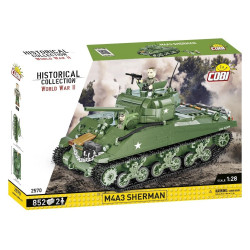 Cobi 2570 II WW M4A3 Sherman, 1:28, 852 k, 2 f