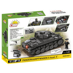 Cobi 2597 II WW Panzerkampfwagen II Ausf. F, 1:28, 813 k, 1 f