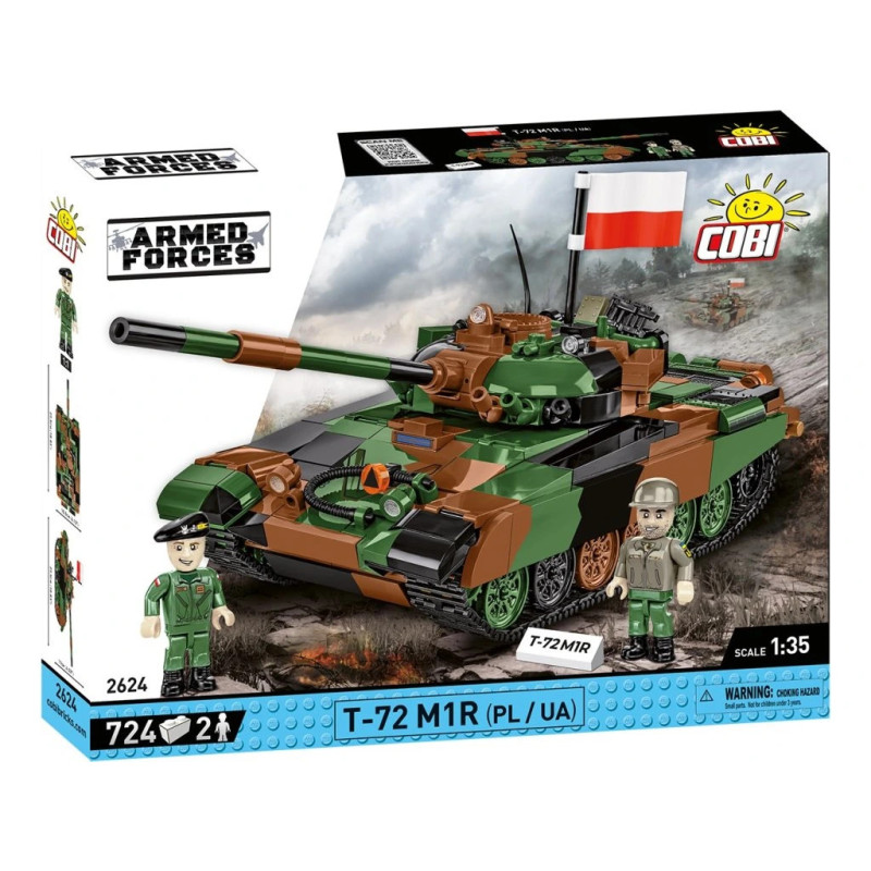 Cobi 2624 Armed Forces T-72 M1R (PL/UA), 1:35, 724 k, 2 f