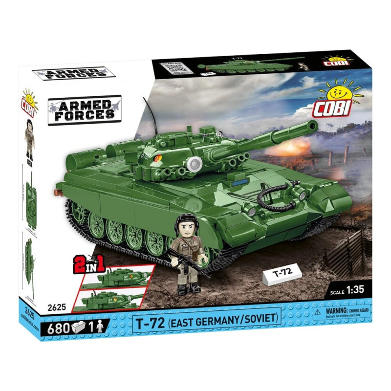 Cobi 2625 Armed Forces T-72 (DDRSOVIET), 1:35, 680 k, 1 f