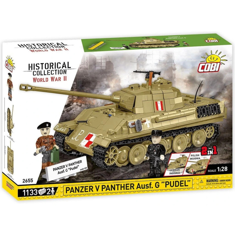 Cobi 2655 II WW Panzer V Panther Ausf. G Pudel, 1:28, 1133 k, 2 f
