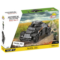 Cobi 2657 II WW Sd.Kfz. 222, 1:28, 502 k, 1 f