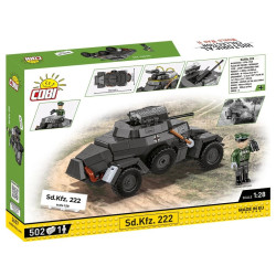 Cobi 2657 II WW Sd.Kfz. 222, 1:28, 502 k, 1 f