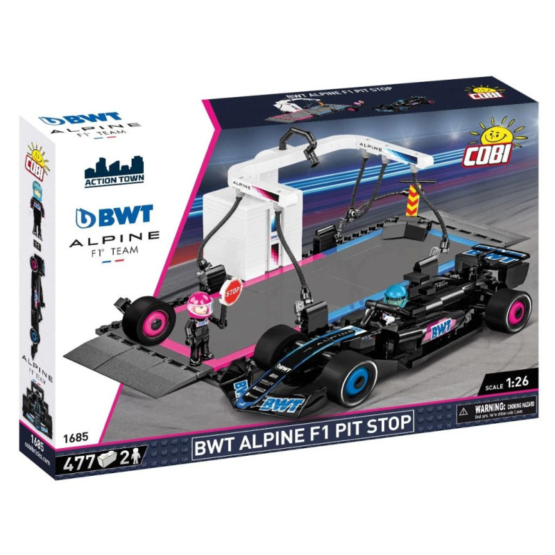 Cobi 1685 BWT Alpine F1 Pit Stop, 1:26, 477 k, 2 f