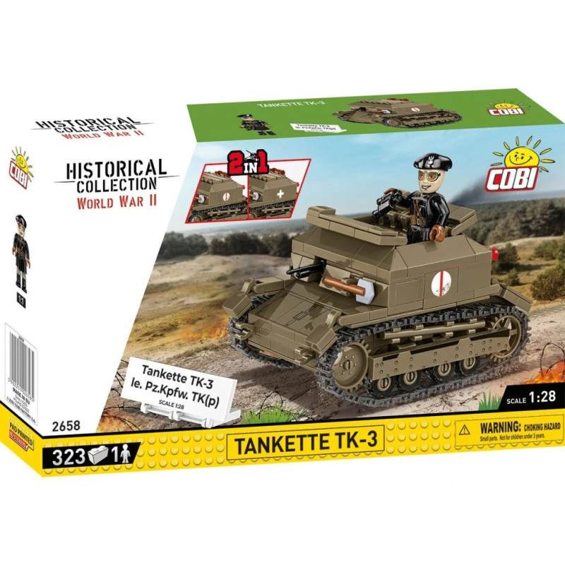 Cobi 2658 II WW Tankette TK-3, 1:28, 323 k, 1 f