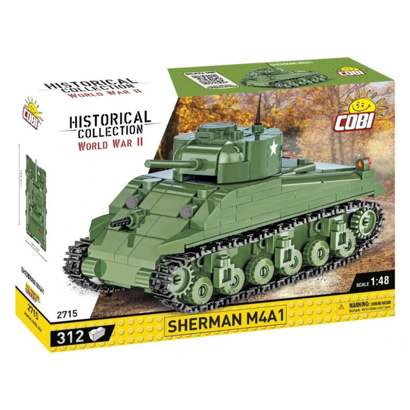 Cobi 2715 II WW Sherman M4A1, 1:48, 312 k