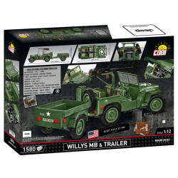 Cobi 2804 Willys MB s přívěsem 1:12, 1580 k EXECUTIVE EDITION