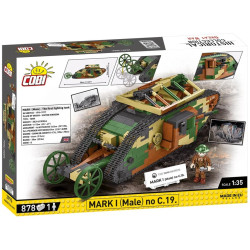 Cobi 2993 Great War Mark I no C.19., 1:35, 878 k, 1 f