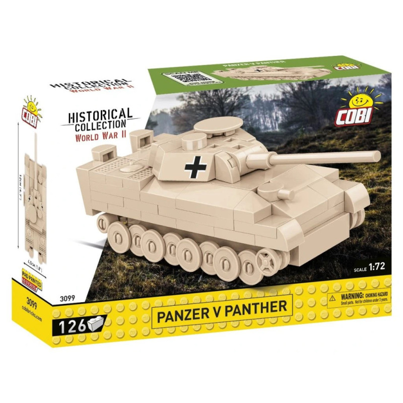 Cobi 3099 II WW Panzer V Panther, 1:72, 126 k