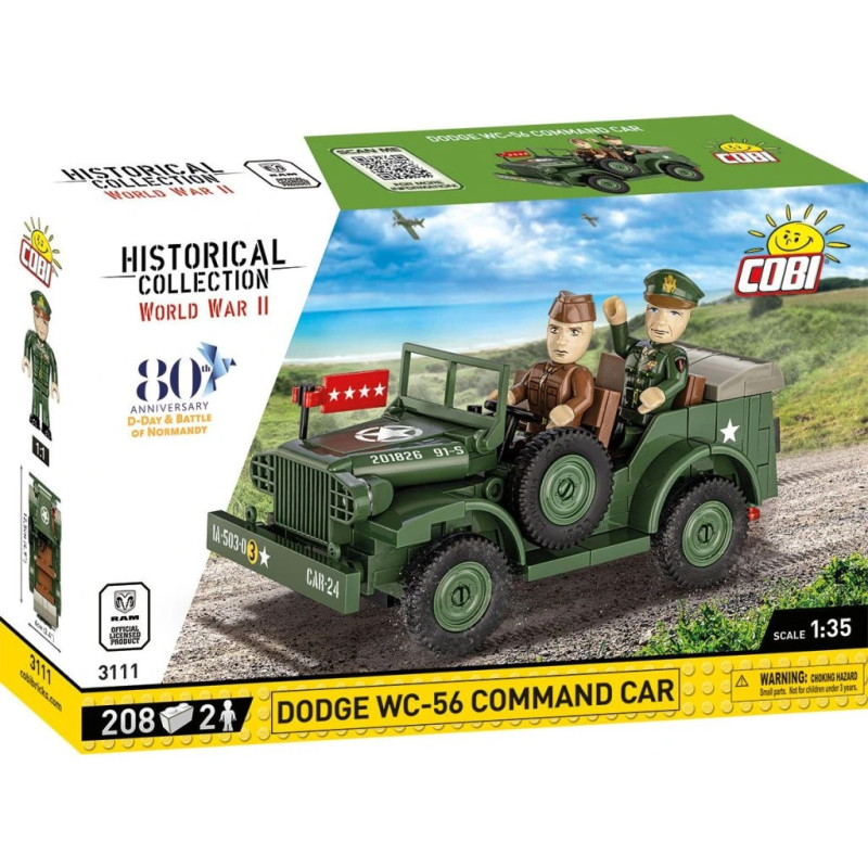 Cobi 3111 II WW Dodge WC-56, D-DAY, 1:35, 208 k, 2 f