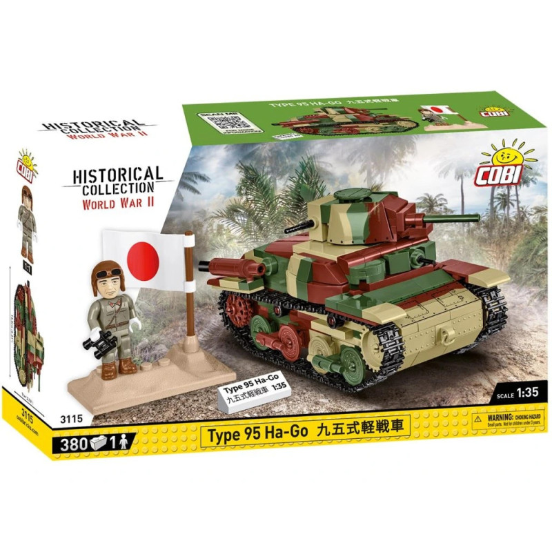 Cobi 3115 II WW Type 95 Ha-Go, 1:35, 380 k, 1 f