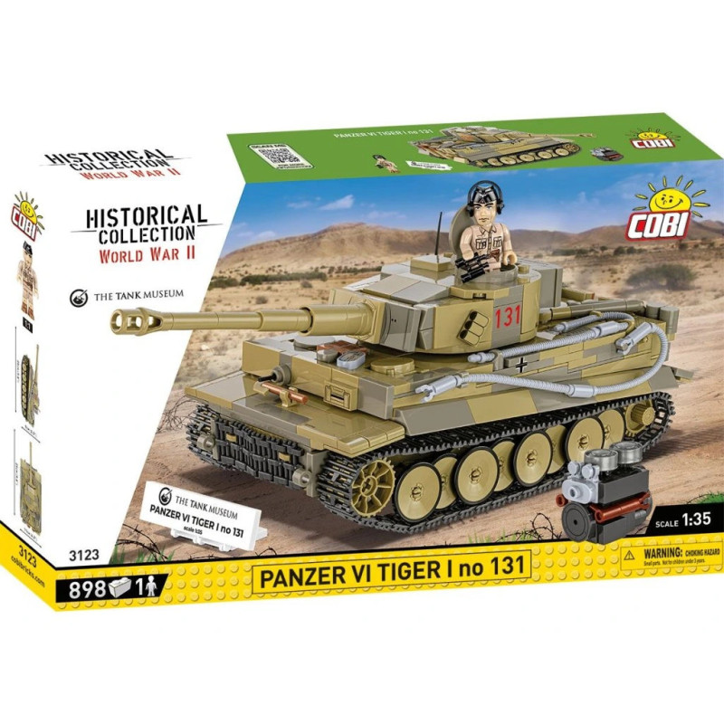 Cobi 3123 II WW Panzer VI Tiger I no 131, 1:35, 898k, 1 f