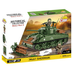 Cobi 3126 II WW M4A1 Sherman, 1:35, 663 k, 2 f