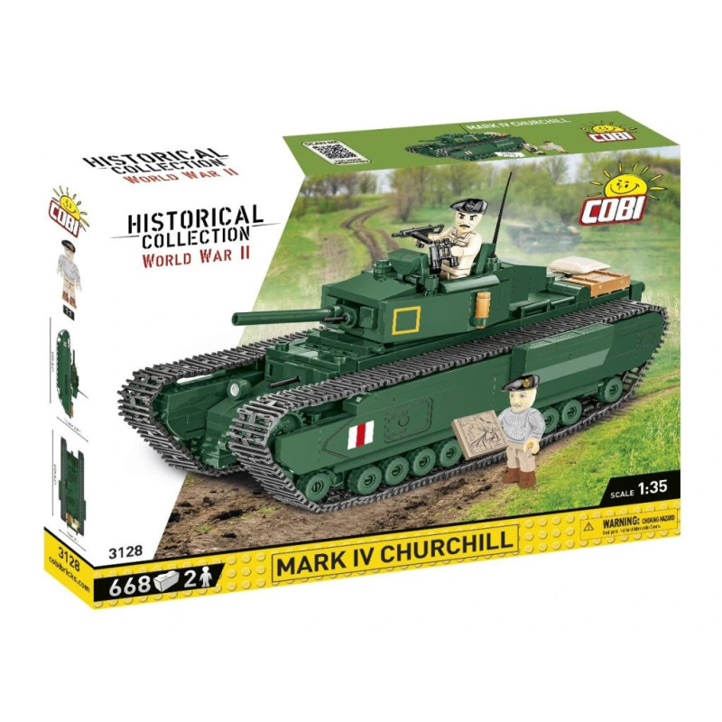 Cobi 3128 II WW Mark IV Churchill, 1:35, 668 k, 2 f