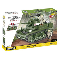 Cobi 3129 II WW M3 Stuart, 1:35, 511 k, 2 f