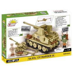 Cobi 3131 II WW Sd. Kfz. 139 Marder III, 1:35, 486 k, 2 f