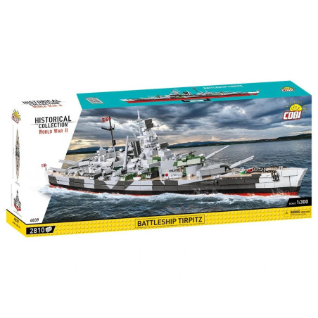 Cobi 4839 II WW Battleship Tirpitz, 1:300, 2810 k