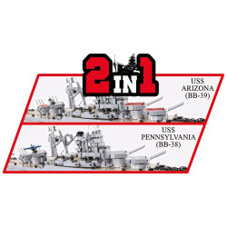 Cobi 4842 II WW USS Arizona BB-39/USS Pennsylvania BB-38, 2v1, 2088 k, EXECUTIVE EDITION