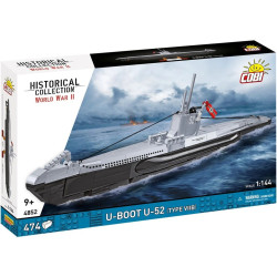 Cobi 4852 II WW U-Boot U-52 (type VIIB), 1:144, 474 k