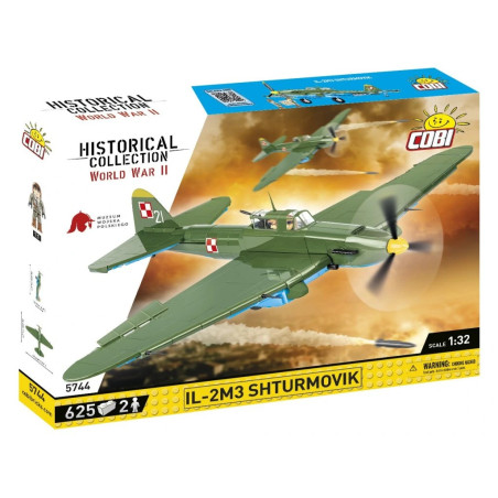 Cobi 5744 II WW IL-2M3 Šturmovik, 1:32, 625 k, 2 f