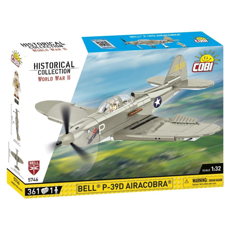 Cobi 5746 II WW Bell P-39D Airacobra, 1:32, 361 k, 1 f